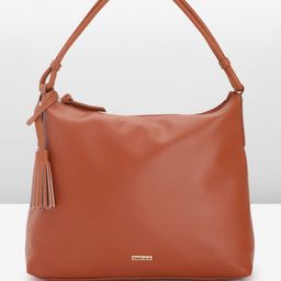 Fastrack Solid Structured Shoulder Bag with Fringed Tasselled Detail image 1