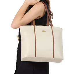 Lavie Women Colourblocked Structured Tote Bag-image-90