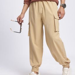 Kook N Keech Men Chic Cargos Mid-Rise Regular Fit Joggers-image-69