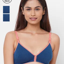 Inner Sense Pack Of 3 Non-Wired Organic Cotton Antimicrbial Maternity Sustainable Bras IMB006A_6A_6A-image-67