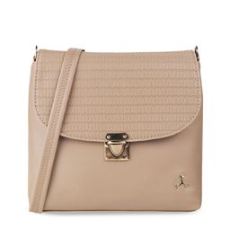Mochi Beige Textured Sling Bag-38
