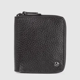 Allen Solly Men Solid Leather Zip Around Wallet image 1