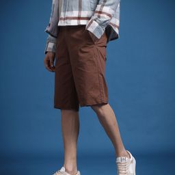 The Roadster Life Co. Men Mid-Rise Pure Cotton Regular Fit Chino Shorts-image-34