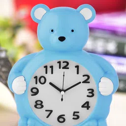Archies Blue Round Solid Analogue Alarm Clock-39