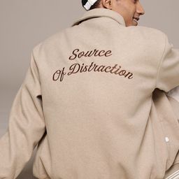 WROGN Typography Embroidered Oversized Bomber Jacket-image-61