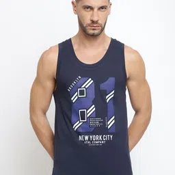 Van Heusen Sport Men Navy Graphic Print Super Soft All Day Comfort Vest IHQVT1VSNVN70021-picture-52