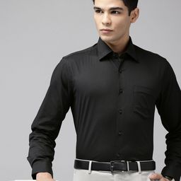 Van Heusen Slim Fit Self Striped Formal Shirt-image-41