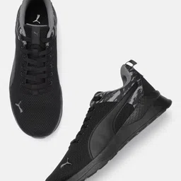 Puma Men Solid Anzarun Camo Regular Sneakers With Minimal Print Detail-image-4