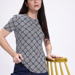 Kook N Keech Women Printed Ethnic T-shirt-image-42