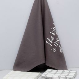 BLANC9 Set Of 3 Printed Cotton Kitchen Towels-15