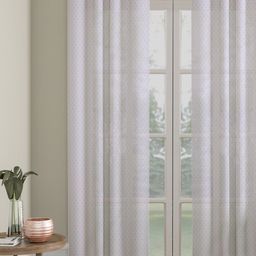 HOSTA HOMES White Geometric Door Curtain-image-48