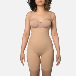 Butt-Chique Women Beige Full Solid Shapewear-image-6