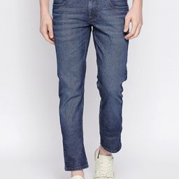 Basics Men Navy Blue Skinny Fit Low-Rise Clean Look Stretchable Jeans-image-94