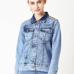 Miss Chase Women Blue Solid Jacket-image-66