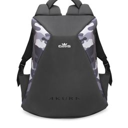GODS Unisex Grey Camouflage Akura Anti-Theft Backpack-image-66