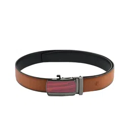 WINSOME DEAL Men Black & Brown Printed Reversible Belt-image-33