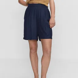 MANGO Women Loose Fit High-Rise Shorts-38