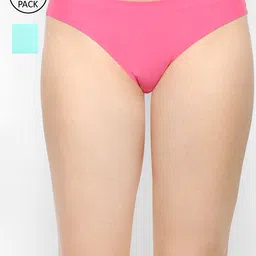 Ms.Lingies Women Pack of 2 Sea Green & Pink Solid Laced Back Hipster Briefs-MSP073-1526S-image-68
