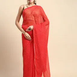 Rani Saahiba Leheriya Printed Gotta Patti Saree-picture-31