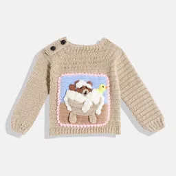 CHUTPUT Kids Conversational Crochet Woollen Pullover-image-96