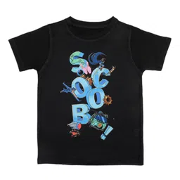 Scooby-Doo Boys Black Printed Round Neck T-shirt-image-94