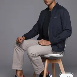 Louis Philippe Sport Stand Collar Bomber Jacket-image-72