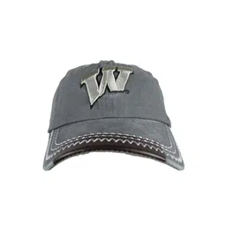 iSWEVEN Unisex Grey Embroidered Snapback Cap-19