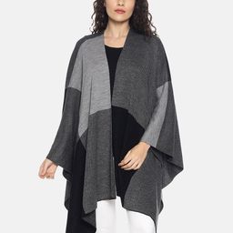 513 Women Black & Grey Woven-Design Kimono Shrug-29