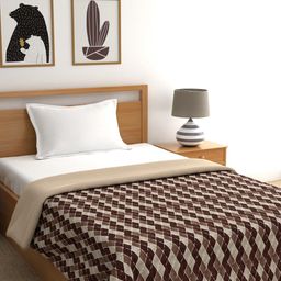 Portico New York Multicoloured Geometric AC Room 110 GSM Single Bed Dohar-image-32
