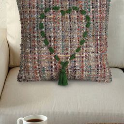 Mezposh Green & Grey Quirky Square Cushion Covers-20