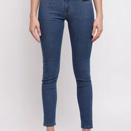Pepe Jeans Women Blue Regular Fit Mid-Rise Clean Look Jeans-image-75