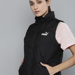 Puma Women Black Favourite windCELL Puffer Running Performance Vest Jacket-image-75