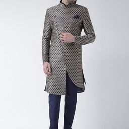 KISAH Men Kurta Achkan & Churidar Set-image-3