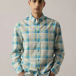 H&M Full Sleeve Cotton Plaid Shirt-image-38