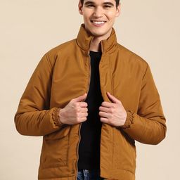 Mast & Harbour Mock Collar Padded Jacket-image-34
