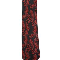Calvadoss Black & Orange Woven Design Broad Tie-picture-39