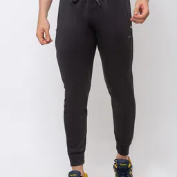 Black Panther Men Charcoal Grey Solid Joggers-picture-57