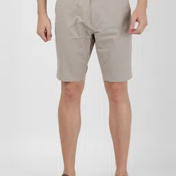 t-base Men Beige Printed Regular Fit Chino Shorts-image-28