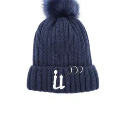 iSWEVEN Unisex Blue Self Design Beanie-37