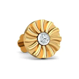 KUBERBOX 18K Yellow Gold Diamond Ciru Nose Stud-28