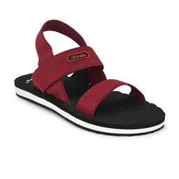 HIROLAS Men Maroon & Black Sports Sandals-image-28