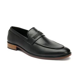 San Frissco Men Black Solid Formal Loafers-image-26