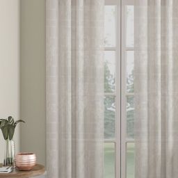 HOSTA HOMES Cream-Coloured Floral Door Curtain-image-22