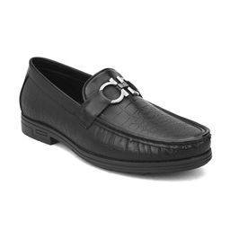 San Frissco Men Black Perforations Loafers-image-29