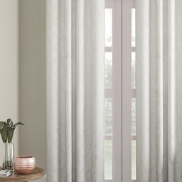 Soumya White Self Design Single Door Curtain-48