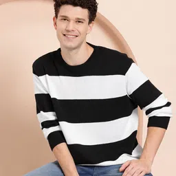 Mast & Harbour Striped Relaxed Pullover-picture-4