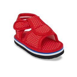 CHiU Unisex Kids Red & White Kweeking Sound Comfort Sandals-34