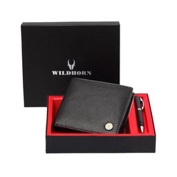 WildHorn Men Black RFID Protected Genuine Leather Wallet & Pen Accessory Gift Set-image-16