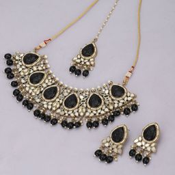 Carlton London Gold-Plated Beaded Jewellery Set-image-81