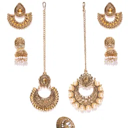 Zaveri Pearls Gold-Toned Jewellery Set-picture-3